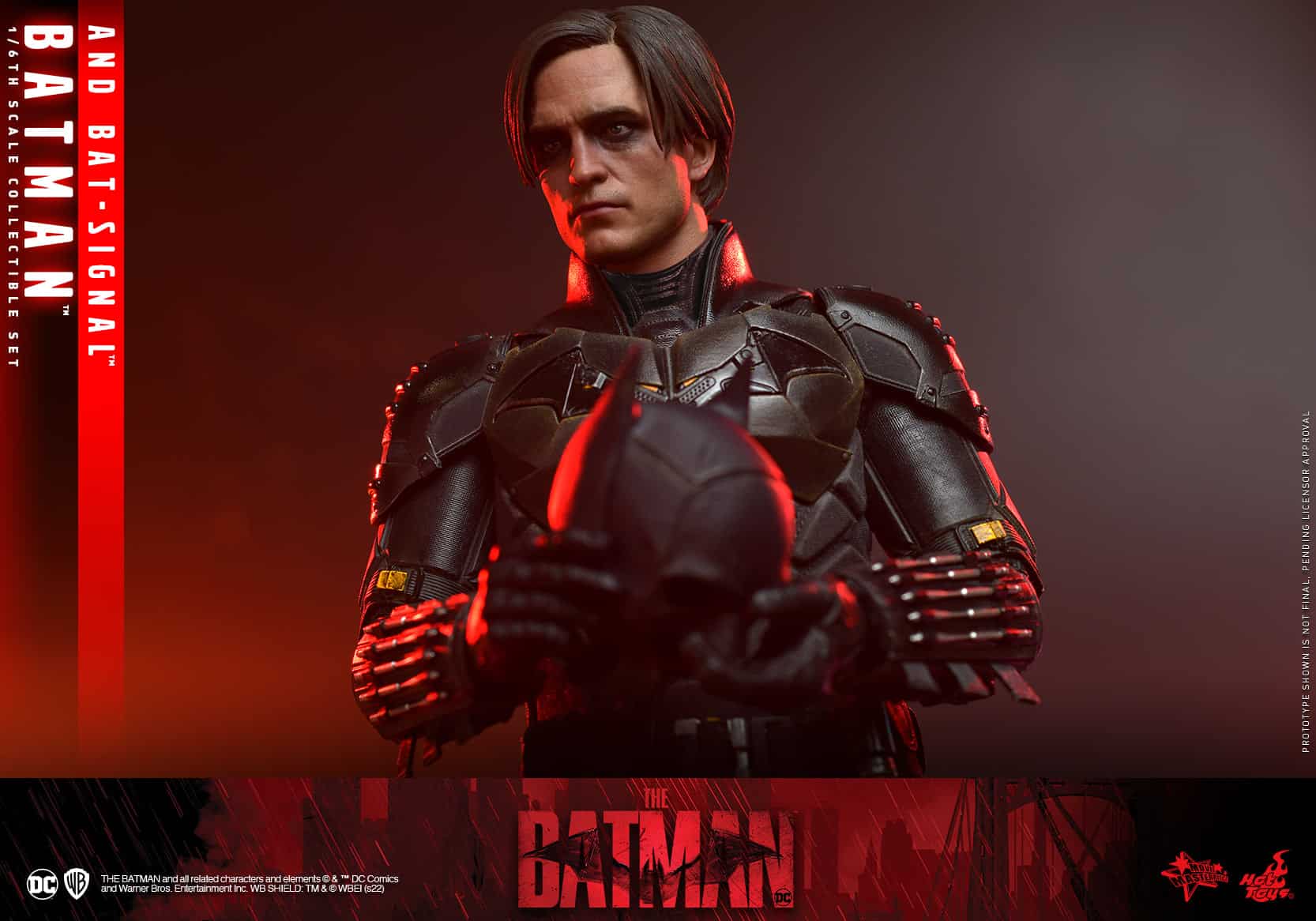 The Batman and Bat-Signal Sixth Scale Figure Collectible Set