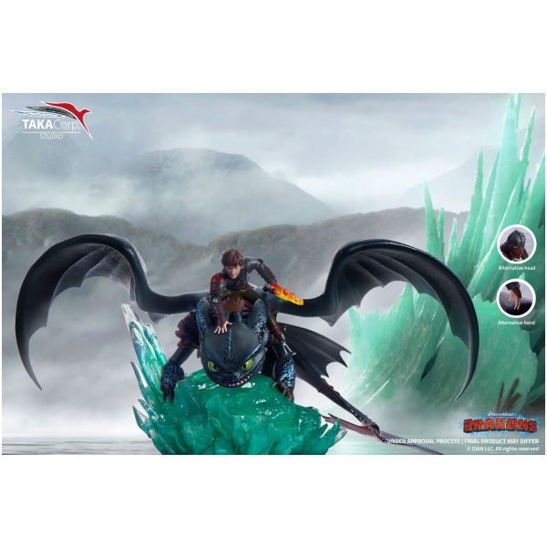 Taka Corp How To Train Your Dragon Hiccup and Toothless Statue