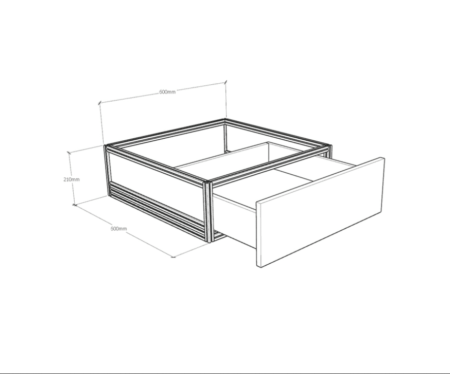 Moducase DF60 DF130 Display Case Riser and Drawer