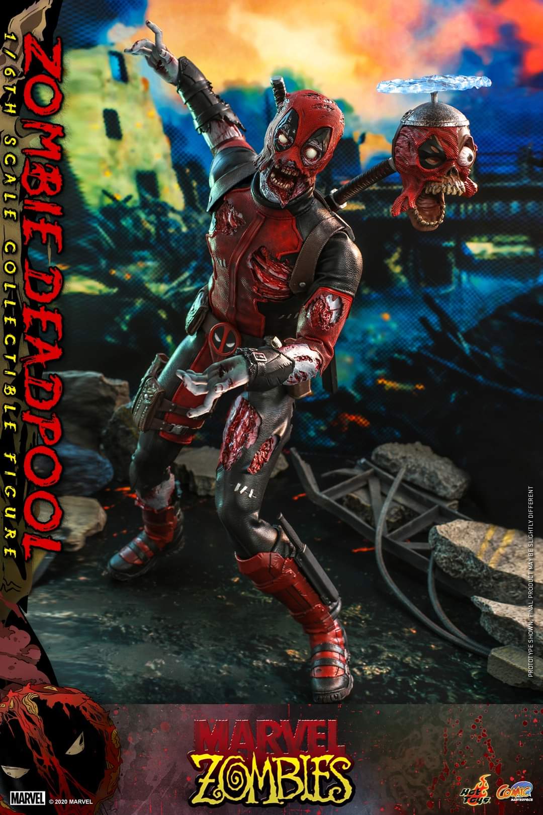 Marvel : Zombie Deadpool 1/6 Scale Figure