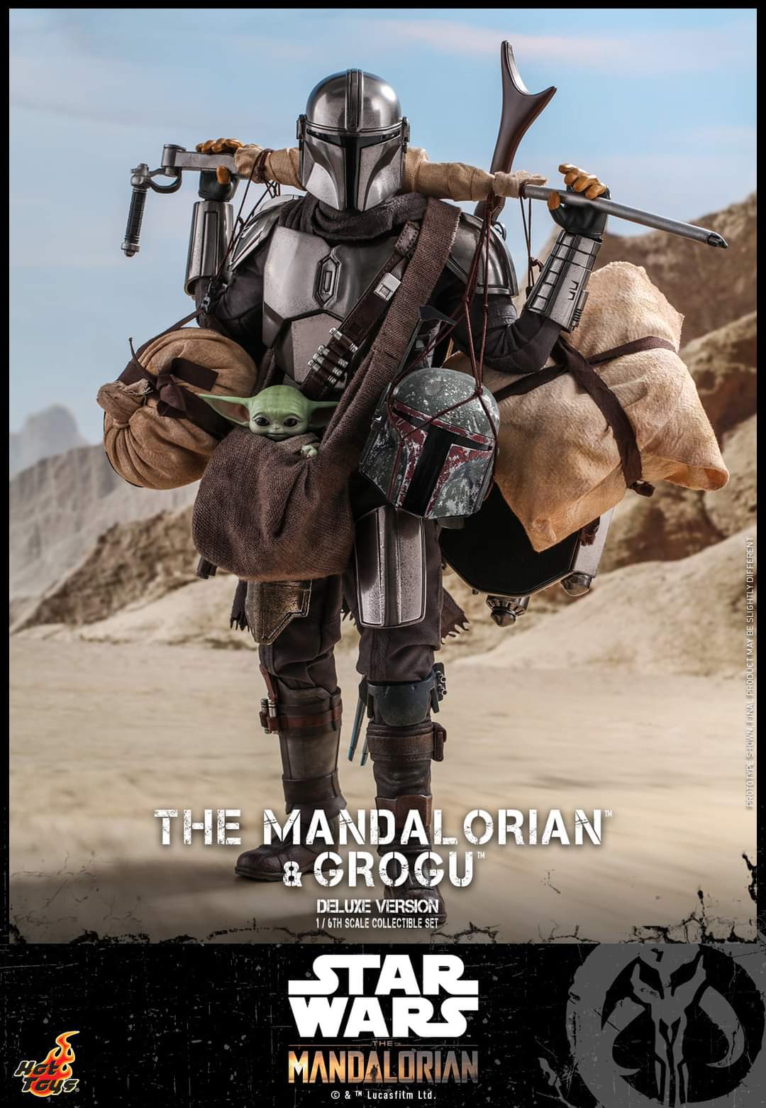 Star Wars The Mandalorian and Grogu Sixth Scale Figure Set