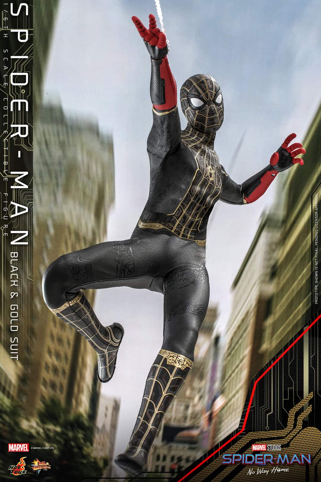 Spider-Man: No Way Home Black and Gold Suit 1/6 Scale Figure