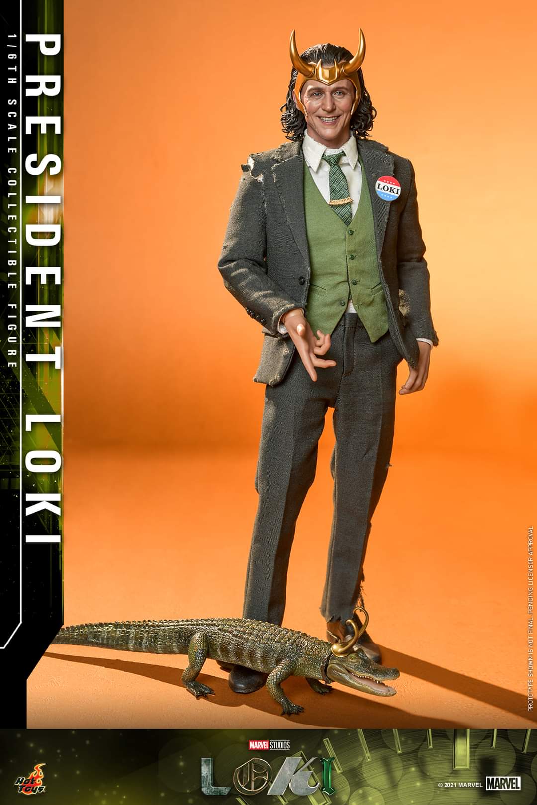 President Loki and Alligator Loki Sixth Scale Figure
