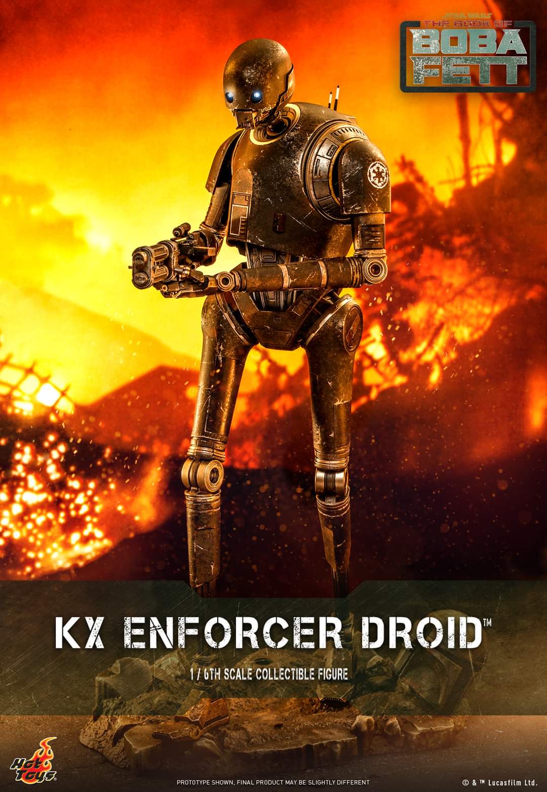 Star Wars The Book of Boba Fett KX Enforcer Droid Sixth Scale Figure