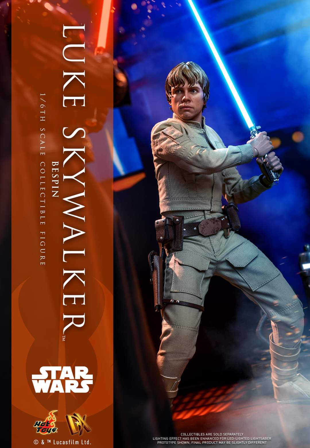Hot Toys Star Wars The Empire Strikes Back Luke Skywalker Bespin Sixth Scale Figure Collectible