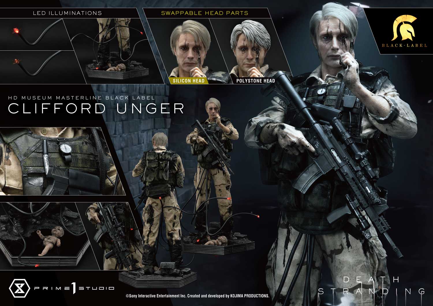 Clifford Unger Statue Black Label Death Stranding Limited Collectible