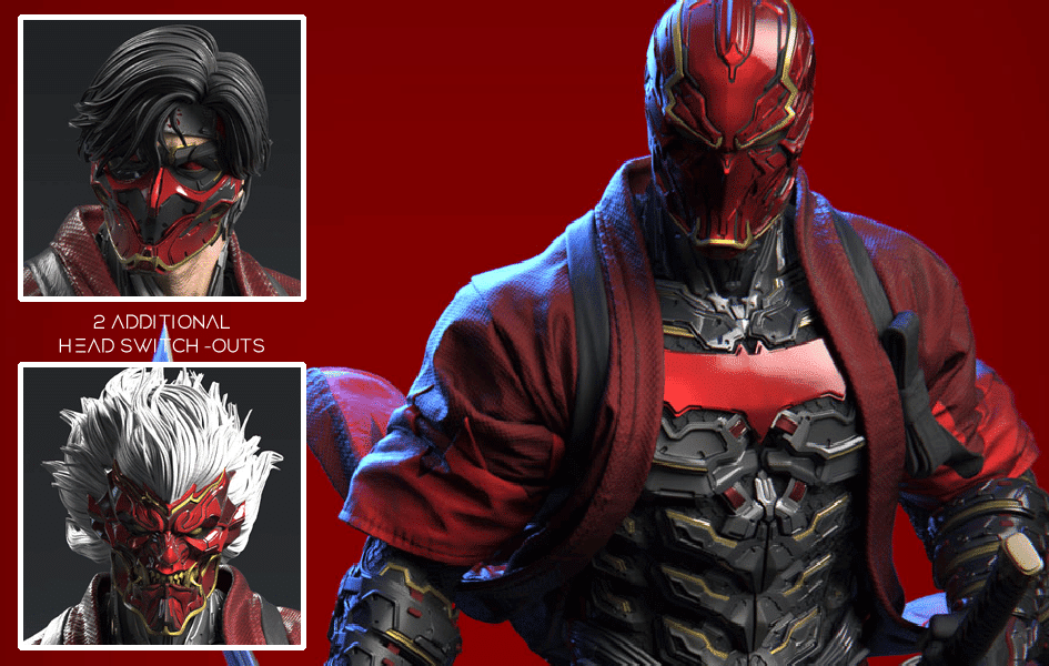 Samurai Series: Red Hood 1/4 Scale Statue
