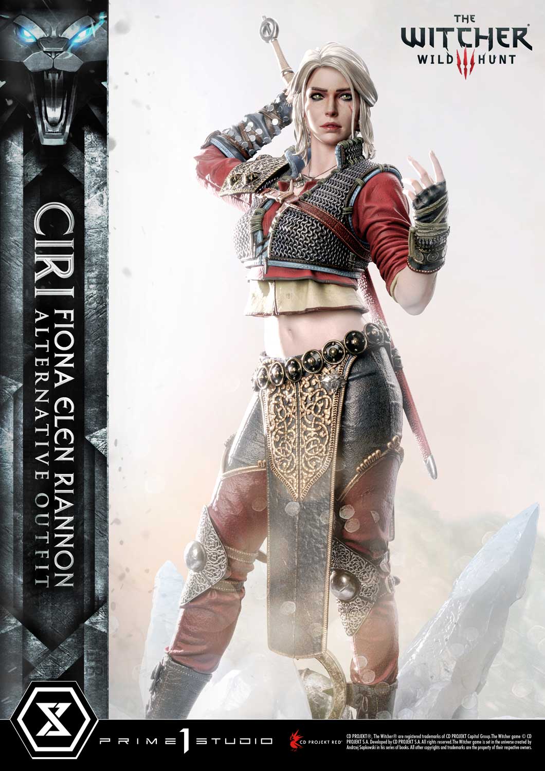 The Witcher 3 Ciri Statue Alternative Outfit Premium Masterline