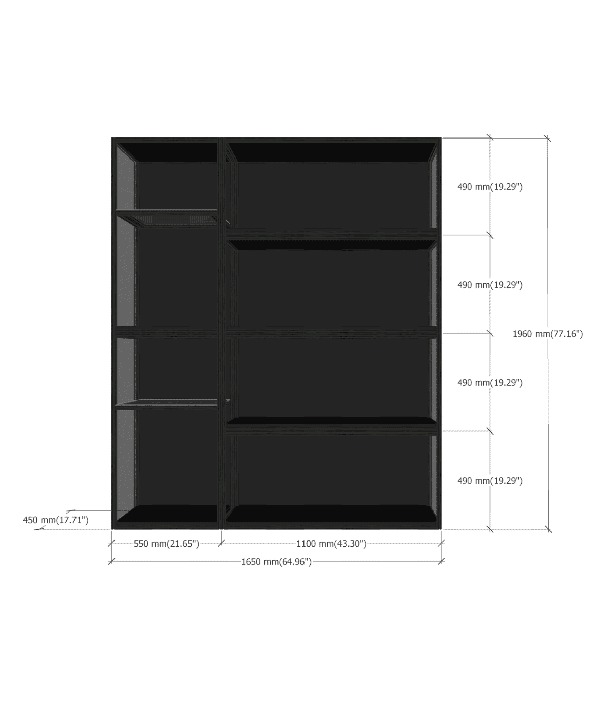 SX1604 with dimensions sx with dimensions