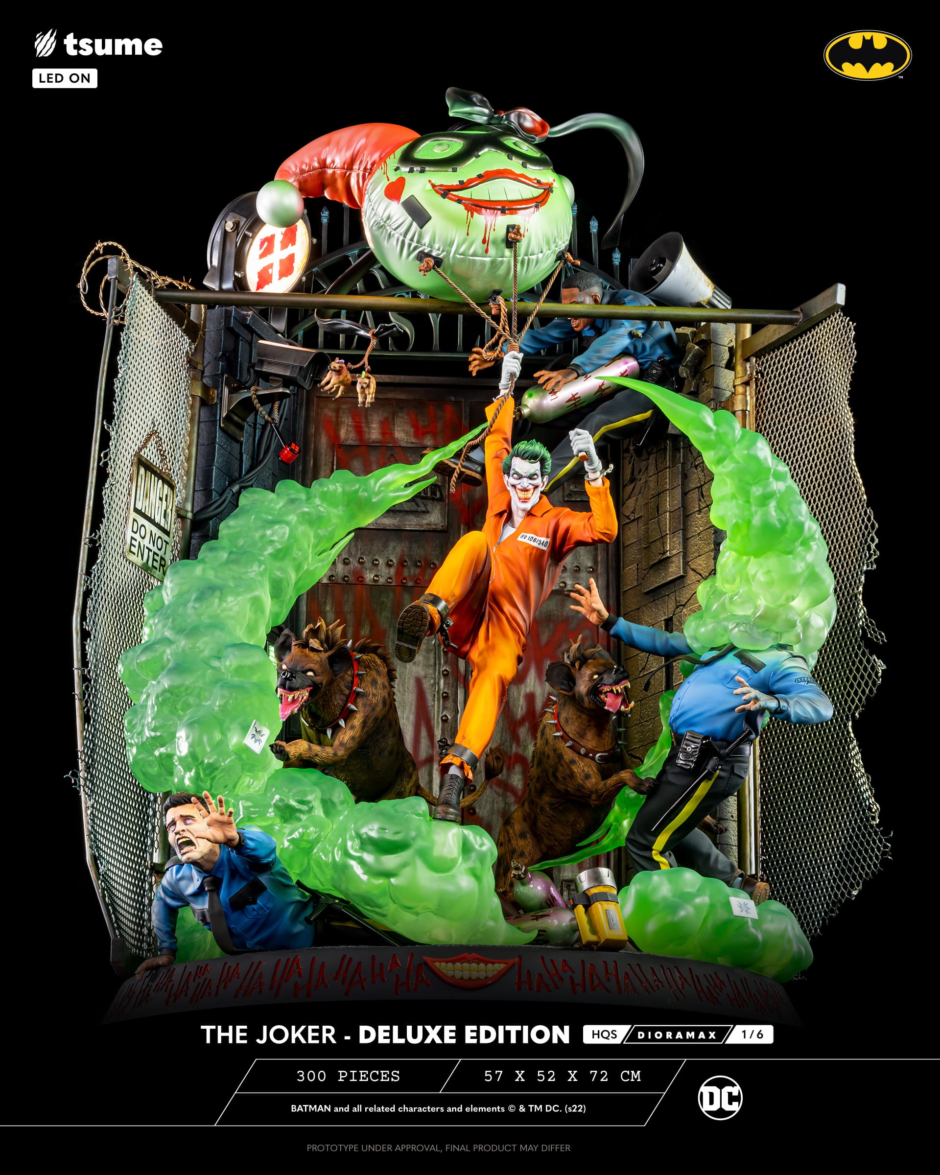 DC Comics The Joker Statue HQS Dioramax 1/6 Scale Limited