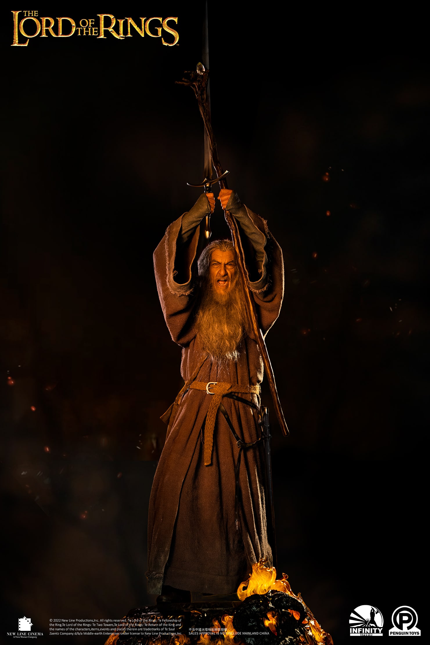 Infinity Studio Gandalf The Grey Statue 1:2 Scale Lord Of The Rings Collectible