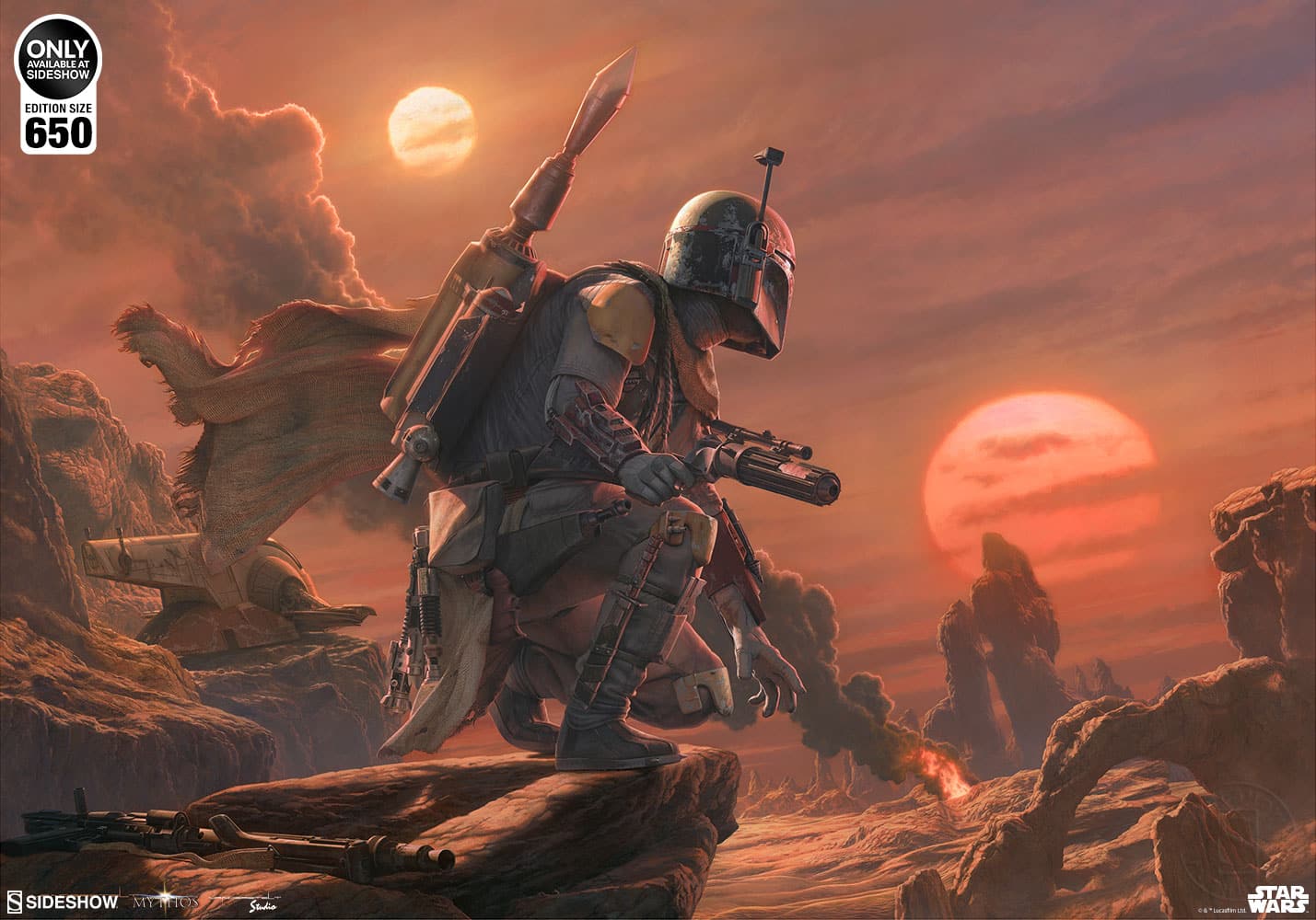 Star Wars Boba Fett Dead or Alive Art Print