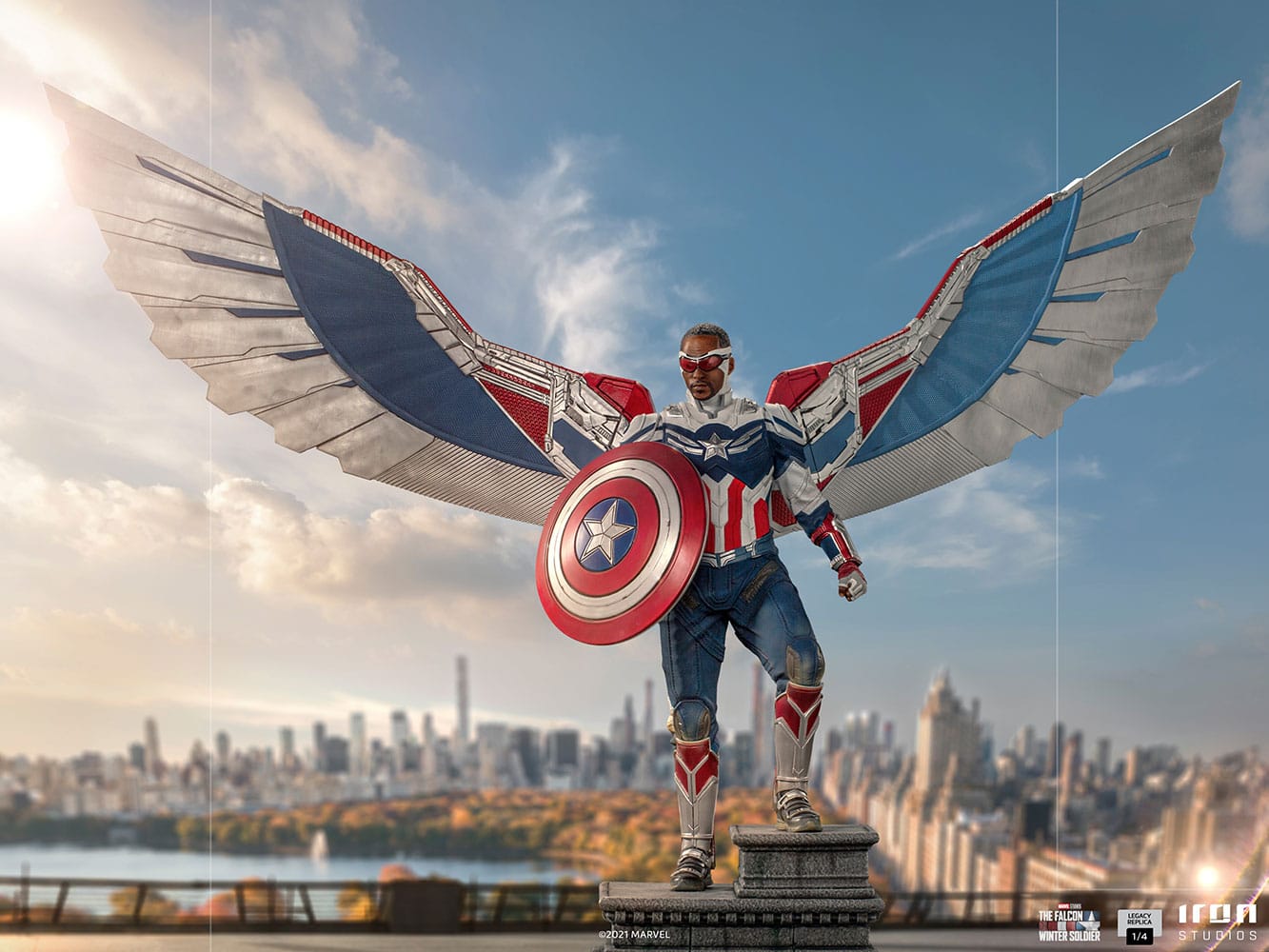 captain america sam wilson complete version marvel gallery dc c c