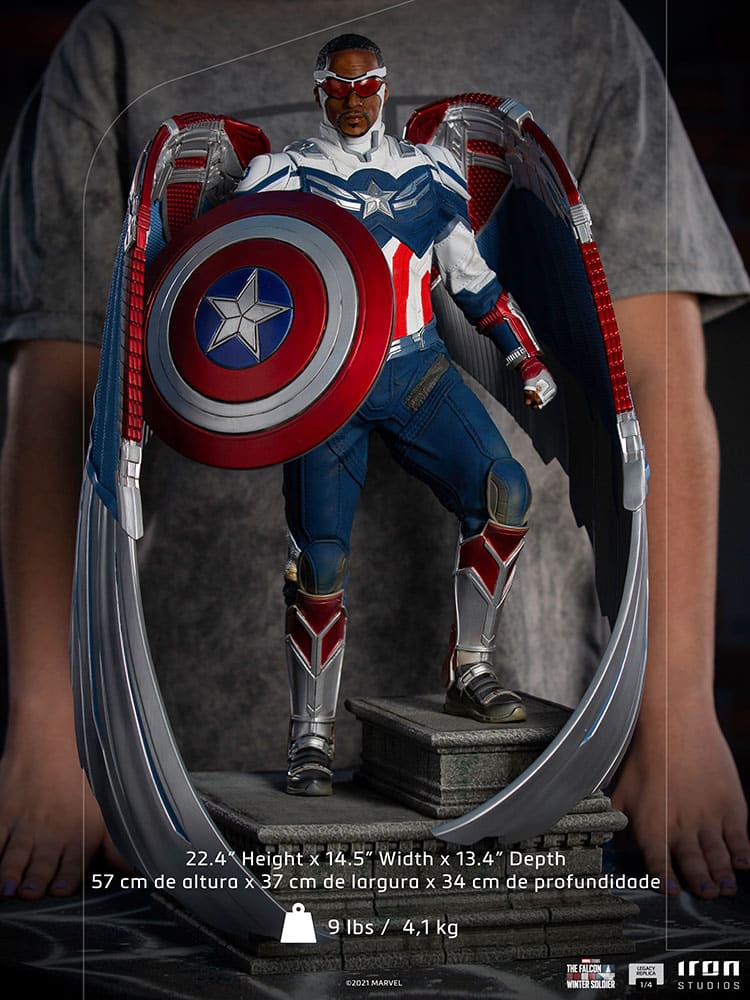 captain america sam wilson complete version marvel gallery dc f b