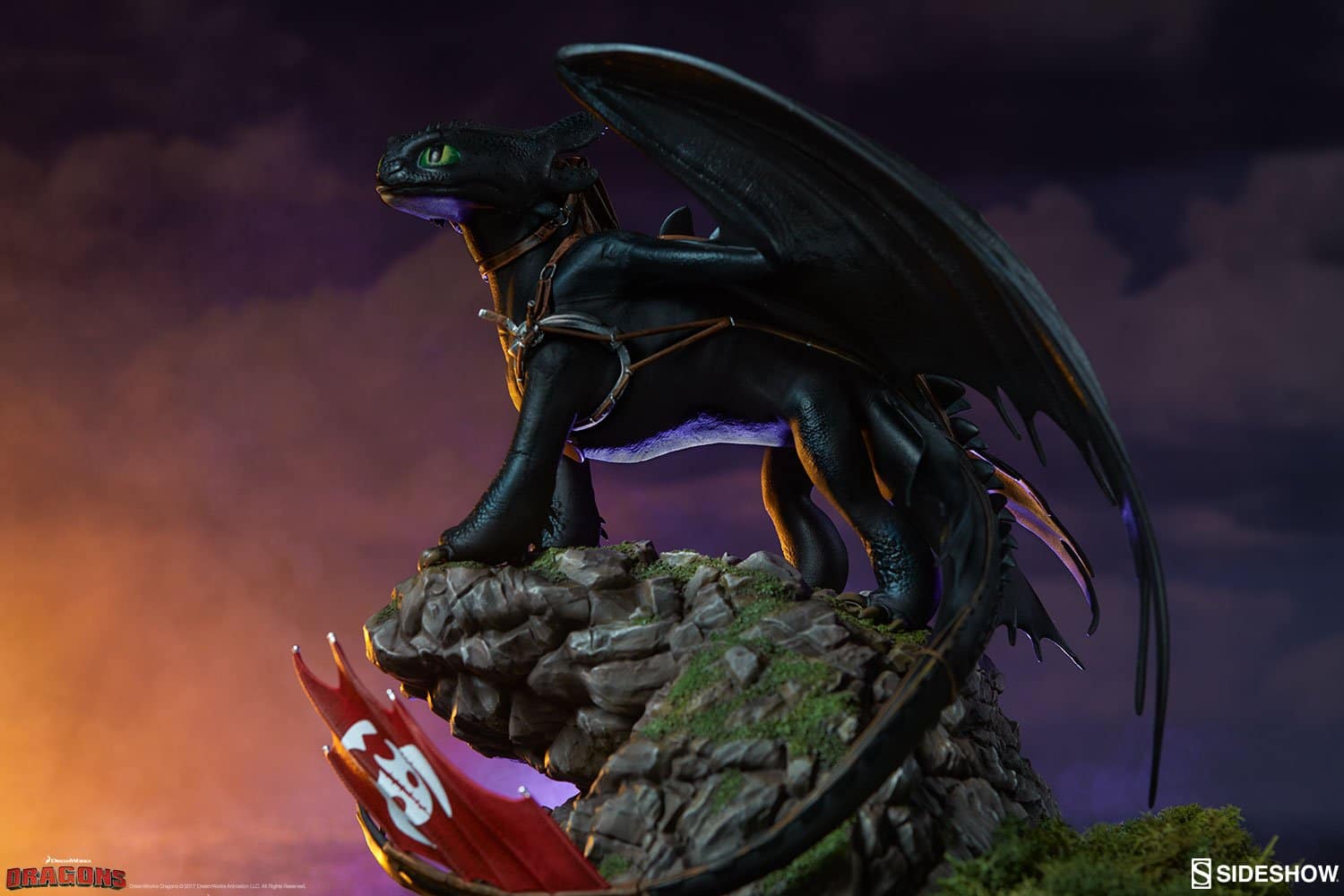 dreamworks how to train your dragon dragons toothless statue sideshow