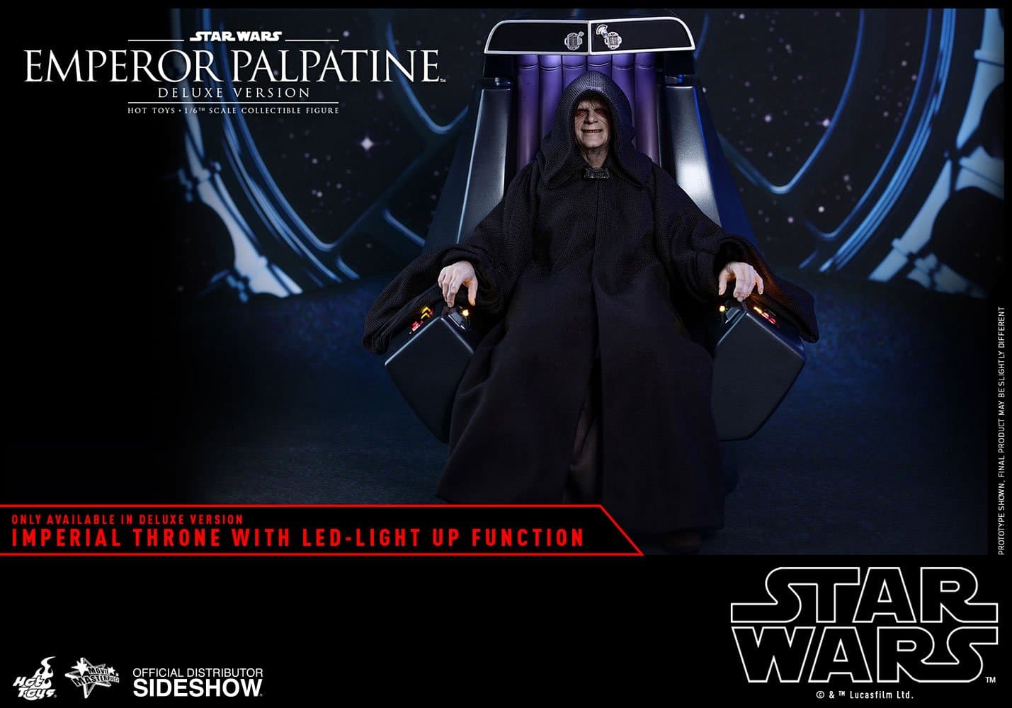 emperor palpatine deluxe version star wars gallery c d b b