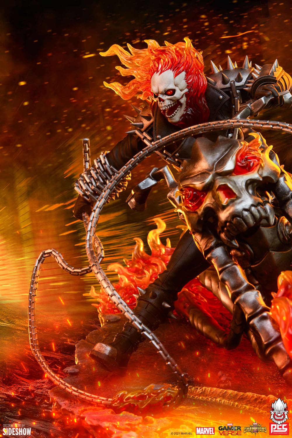 ghost rider sixth scale diorama pcs marvel gallery bb b