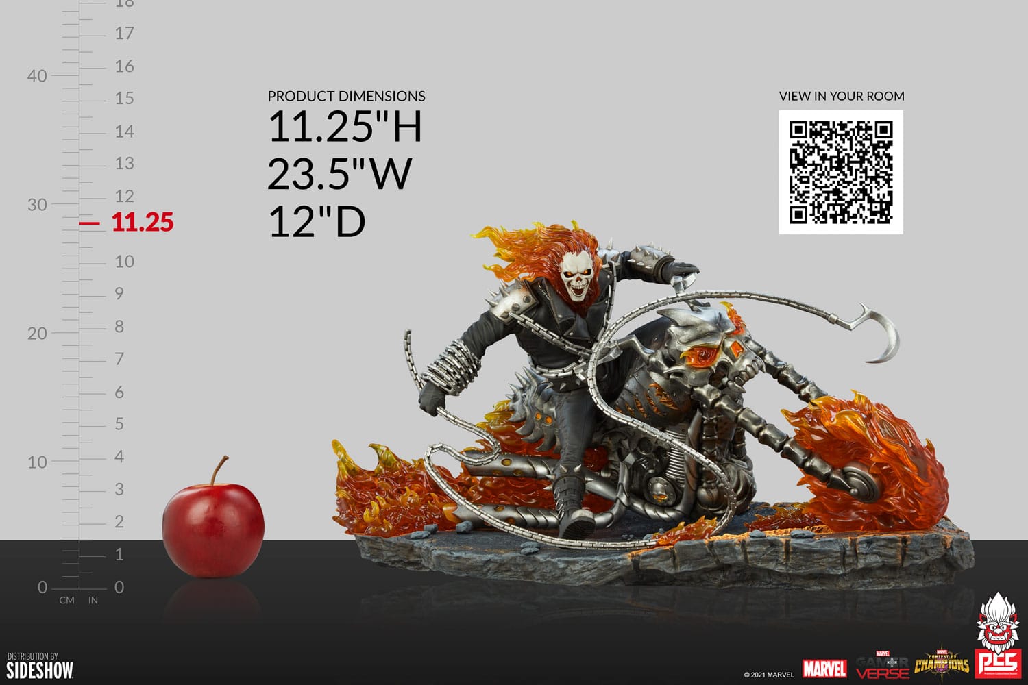ghost rider sixth scale diorama pcs marvel gallery bb d a
