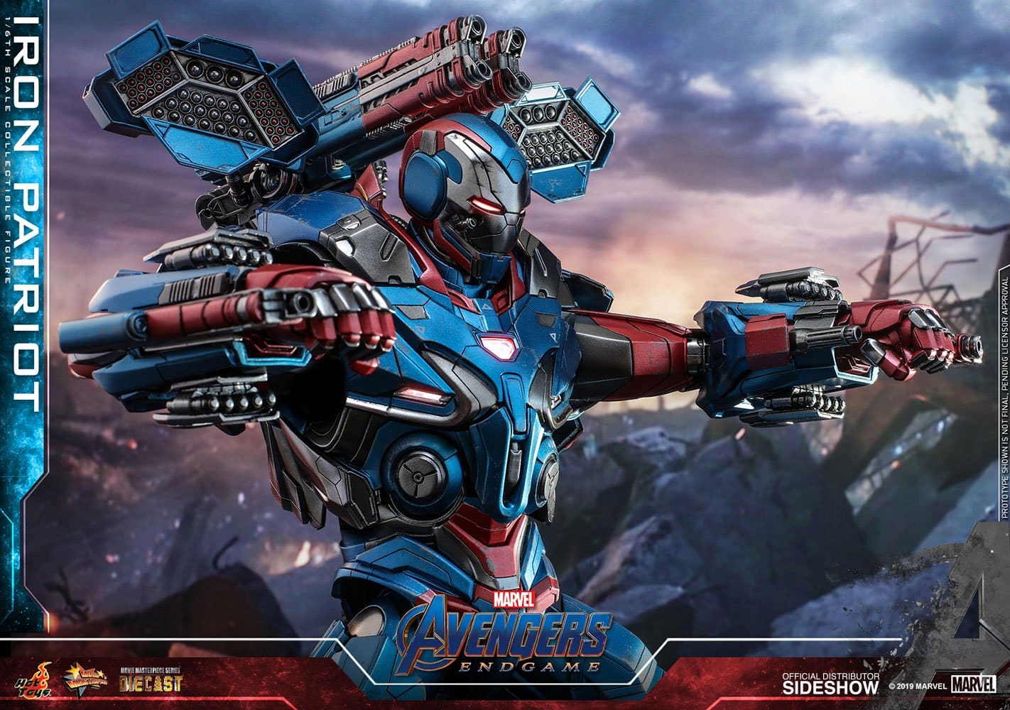iron patriot sixth scale figure marvel gallery d fcb cf