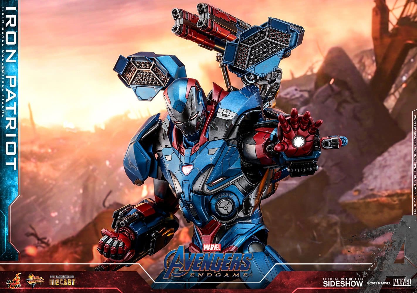 iron patriot sixth scale figure marvel gallery d fcb e