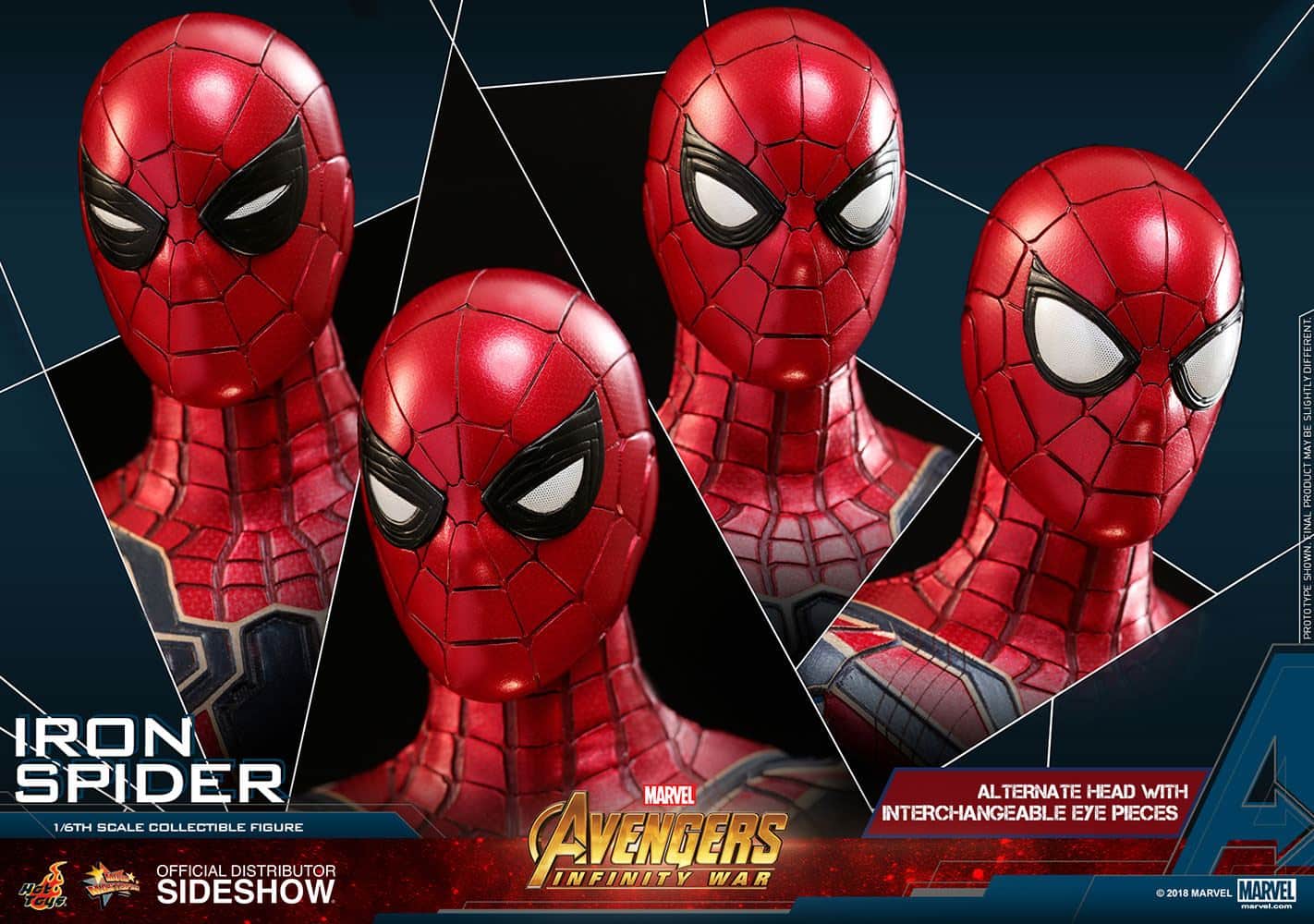 marvel avengers infinity war iron spider sixth scale hot toys