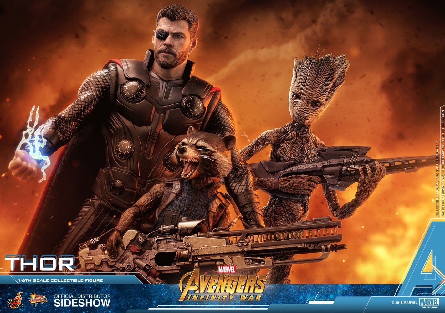 marvel avengers infinity war thor sixth scale figure hot toys