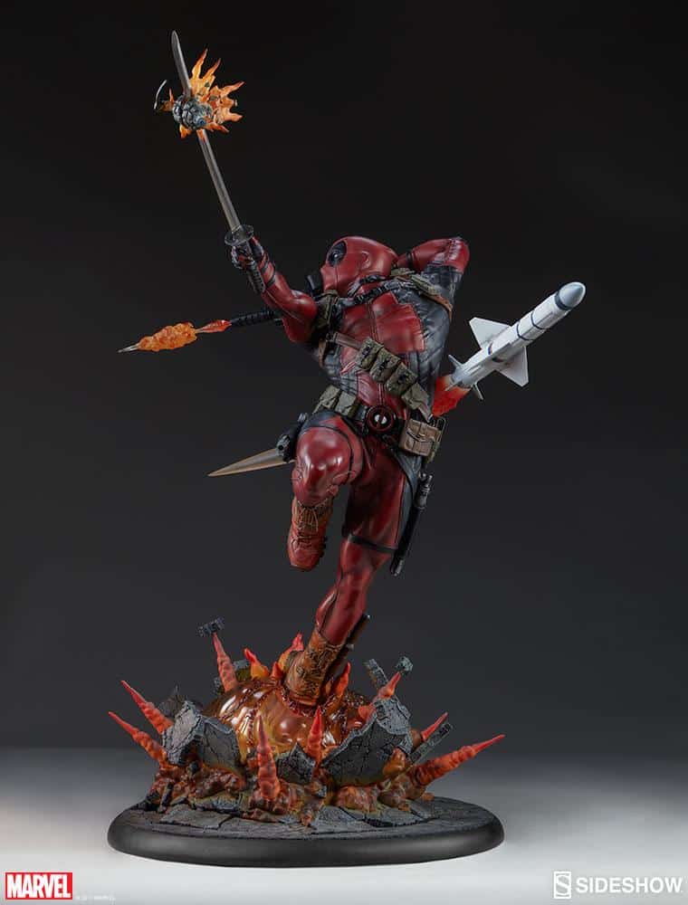 marvel deadpool heat seeker premium format figure sideshow