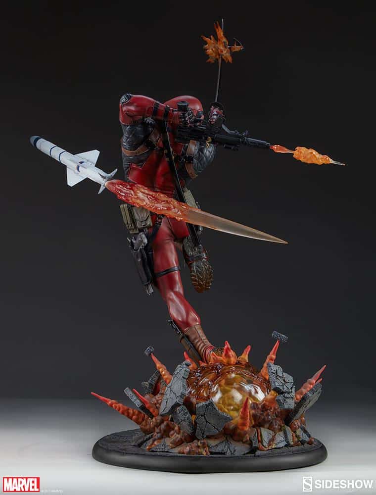 marvel deadpool heat seeker premium format figure sideshow