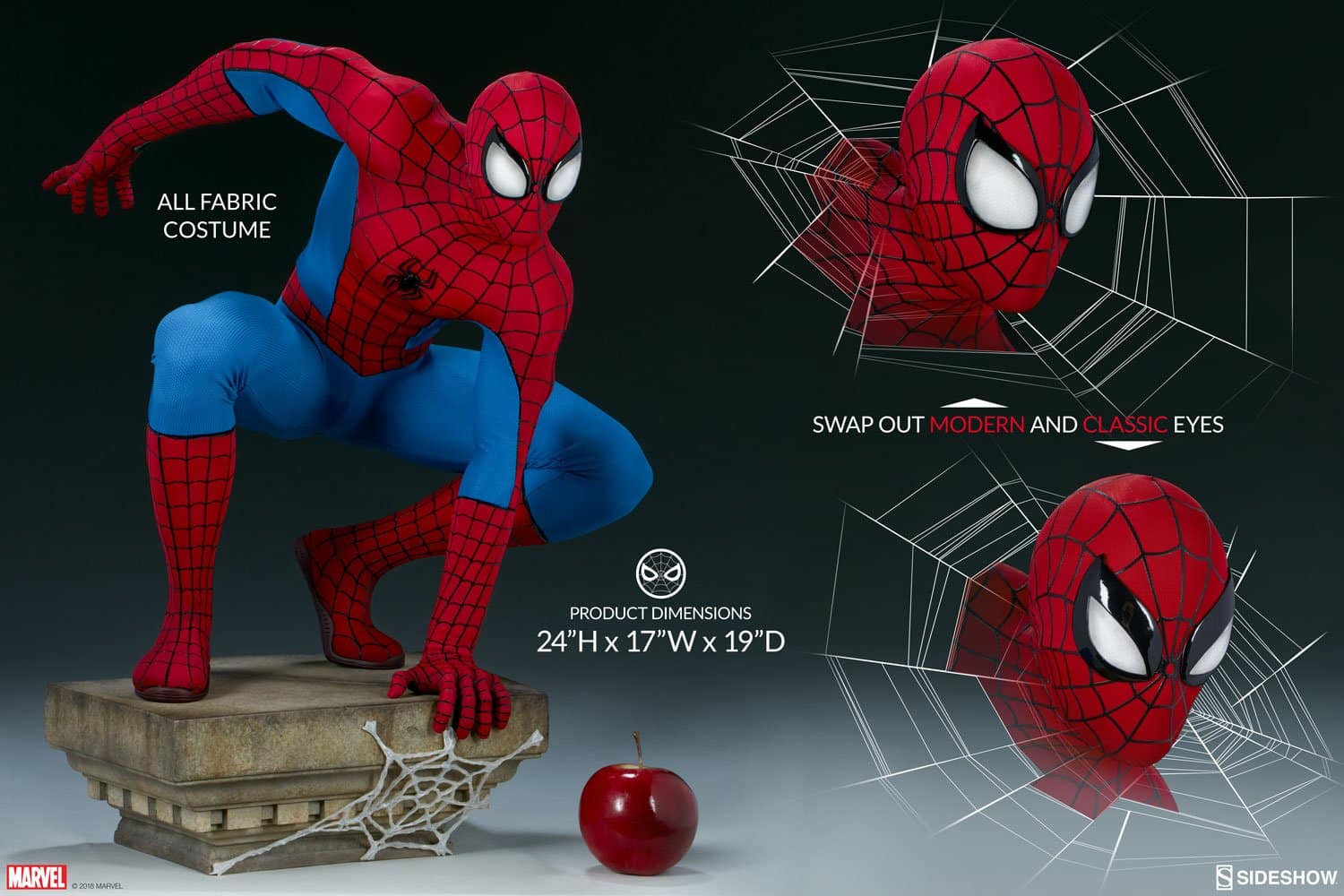 marvel spider man legendary scale figure sideshow