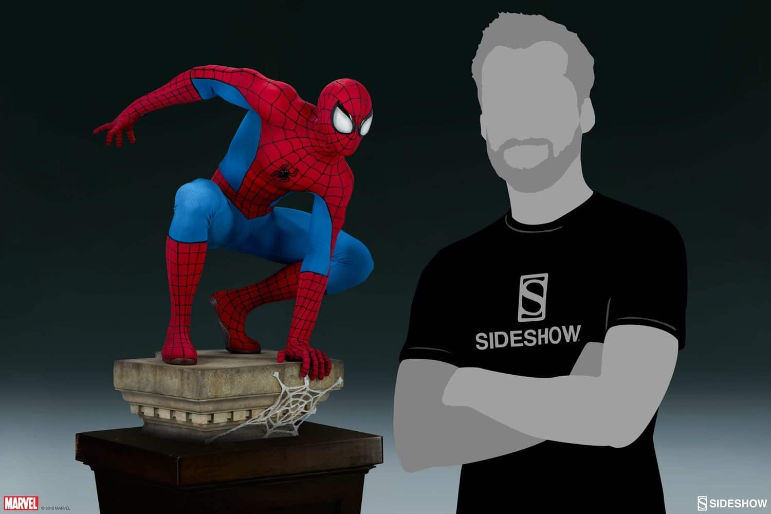 marvel spider man legendary scale figure sideshow