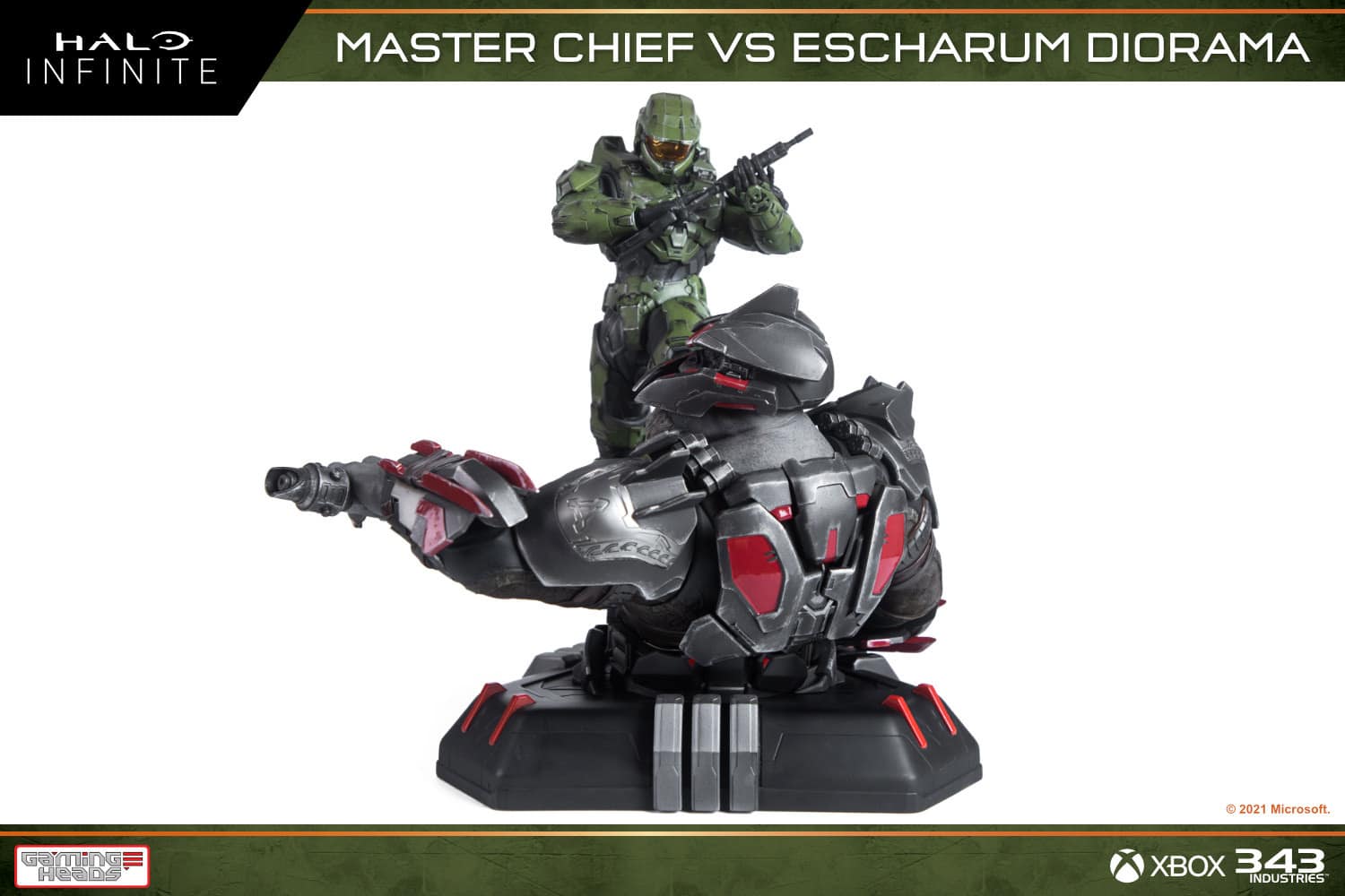 Halo Infinite: Master Chief VS Escharum 1/8 Scale Statue Diorama