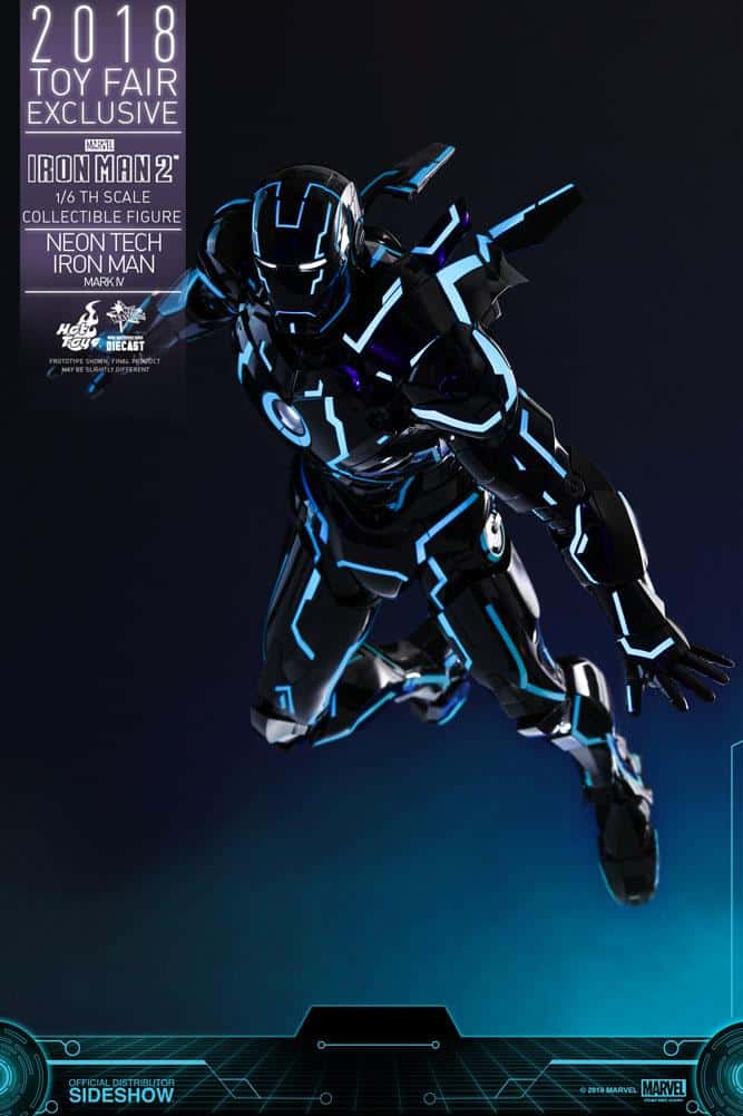 neon tech iron man mark iv marvel gallery c bcb db