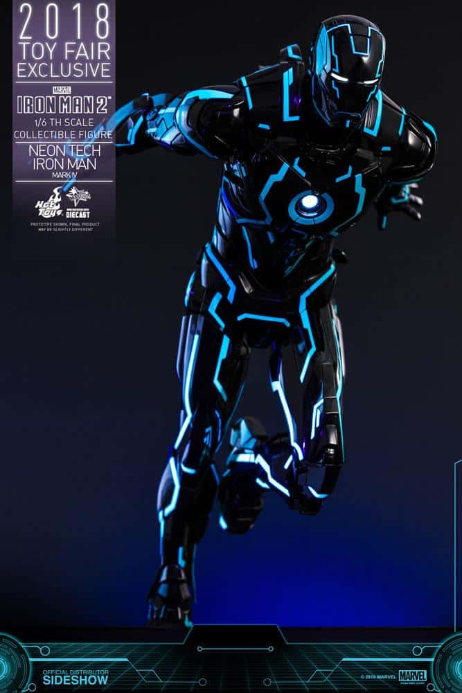 neon tech iron man mark iv marvel gallery c bcb ae