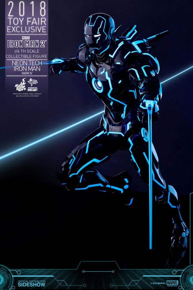 neon tech iron man mark iv marvel gallery c bcb f b