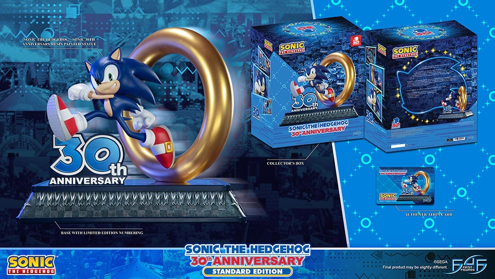 Sonic The Hedgehog Statue 30th Anniversary Edition