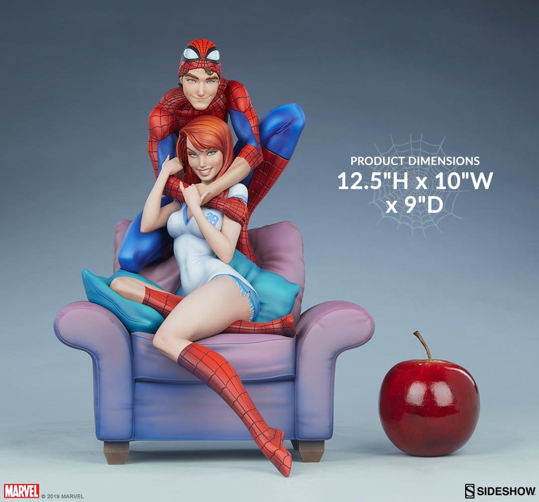 spider man and mary jane marvel gallery dcca e