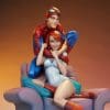 spider man and mary jane marvel gallery dcca ef