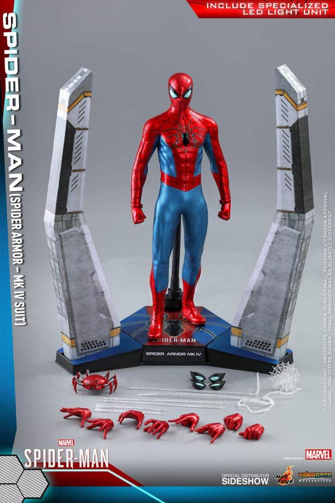 spider man spider armor mk iv suit marvel gallery ed cd fa