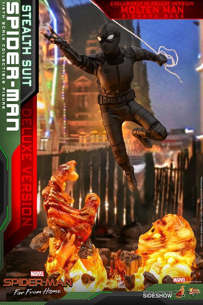 Marvel Spider-Man Stealth Suit Sixth Scale Figure Deluxe Edition