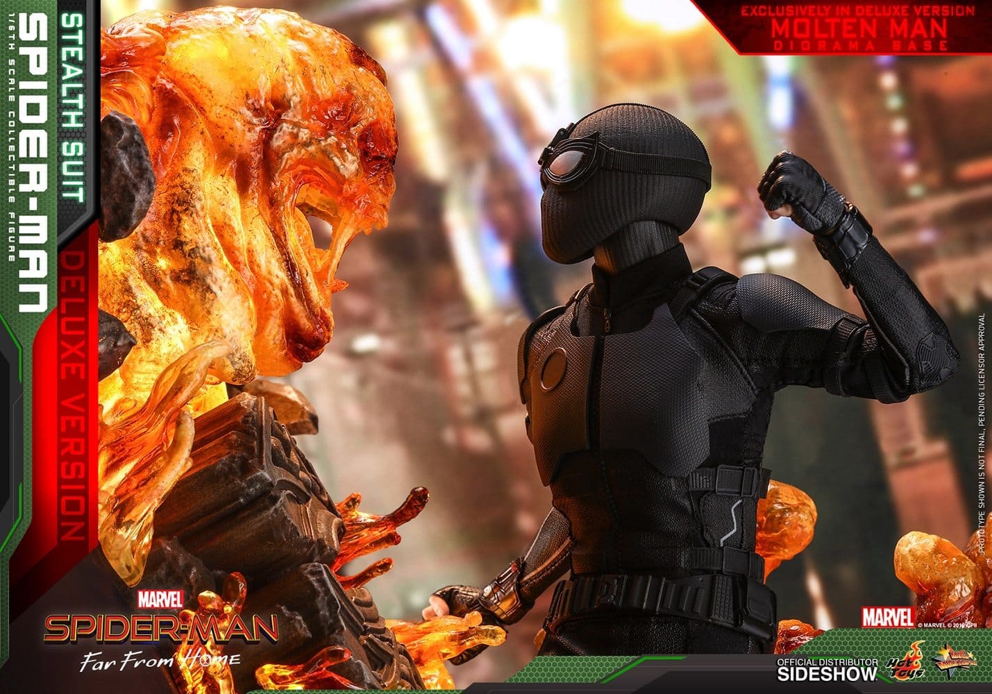 spider man stealth suit deluxe version marvel gallery d d fa aa