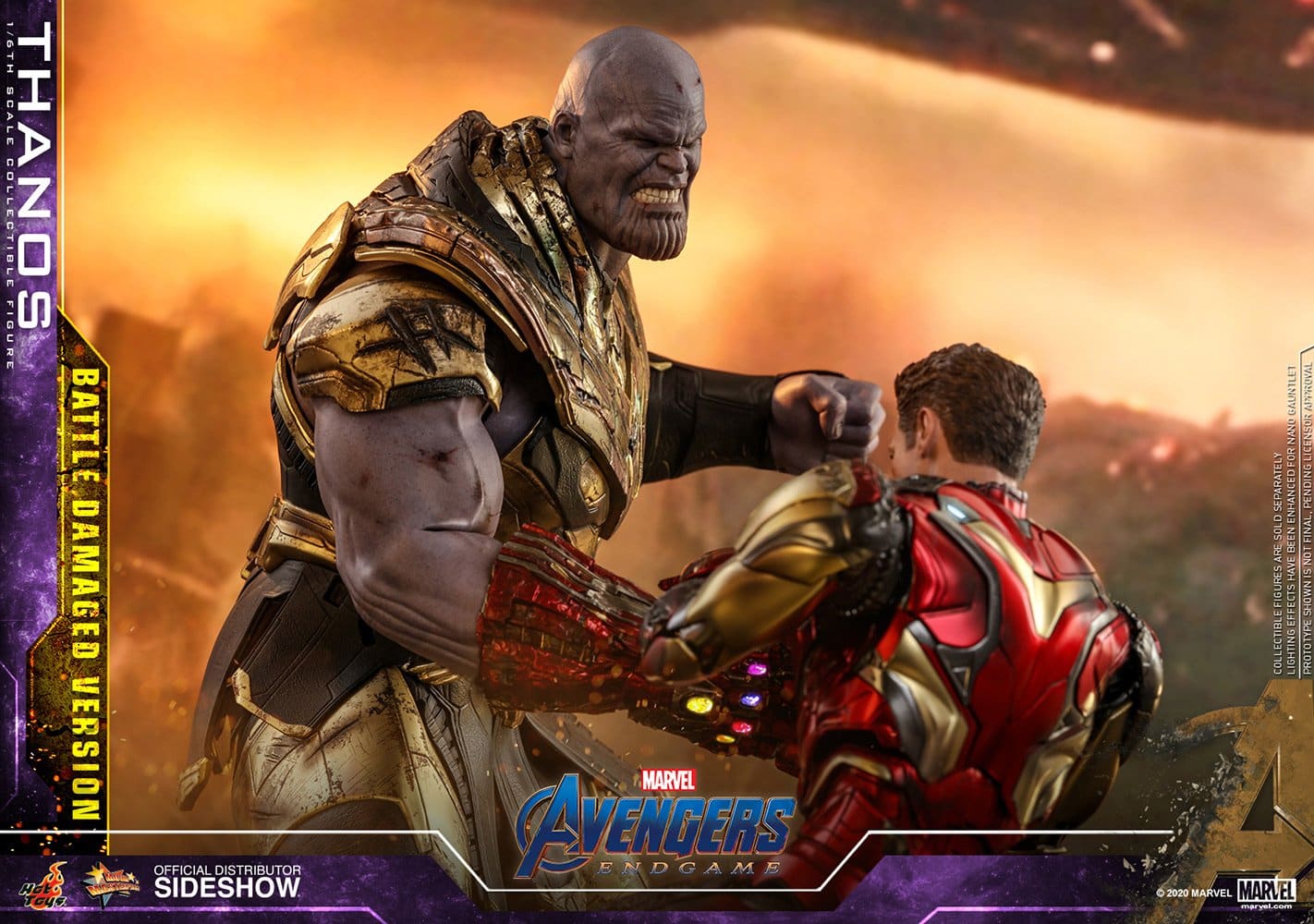 thanos battle damaged version marvel gallery e b d