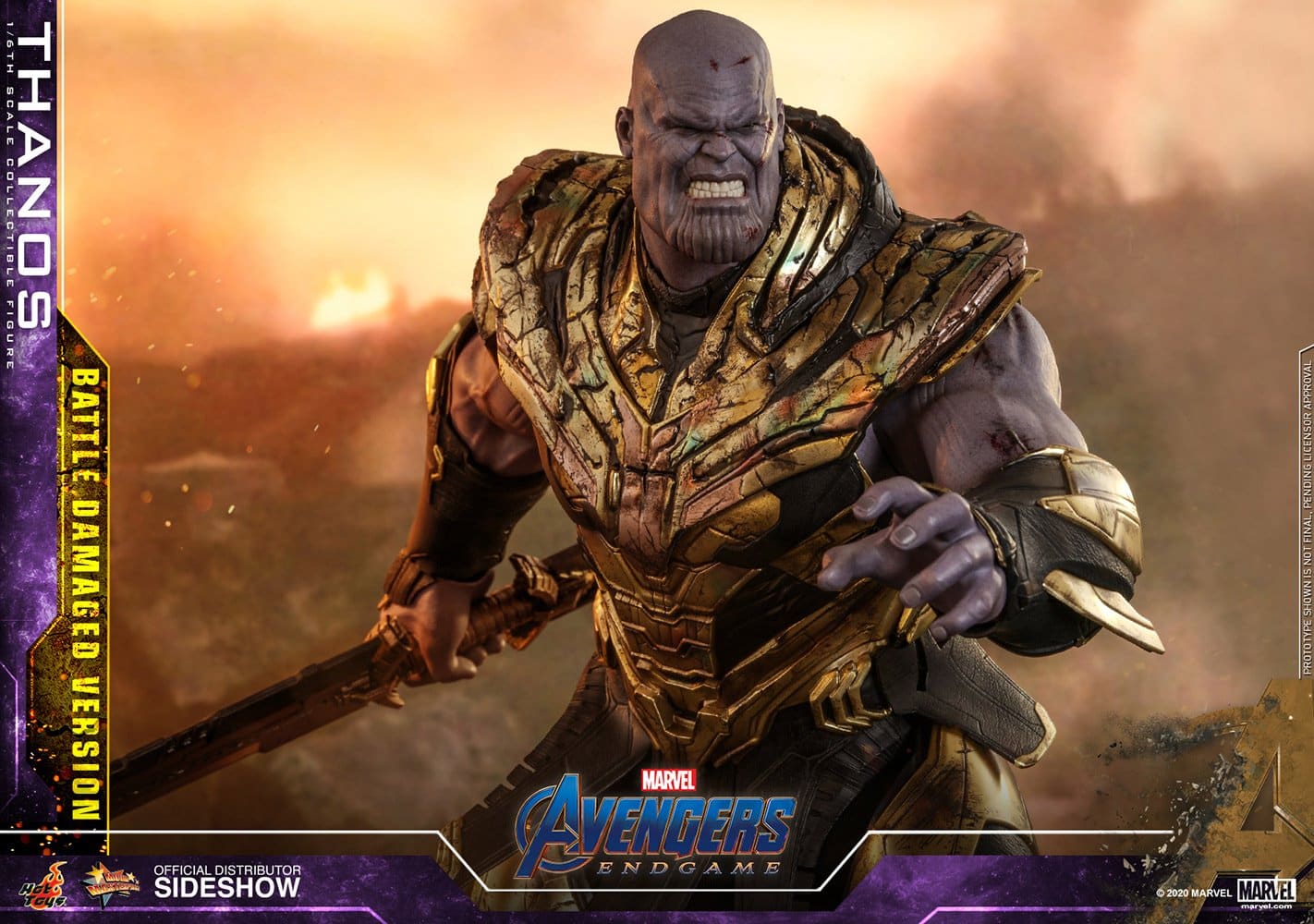 thanos battle damaged version marvel gallery e b ee