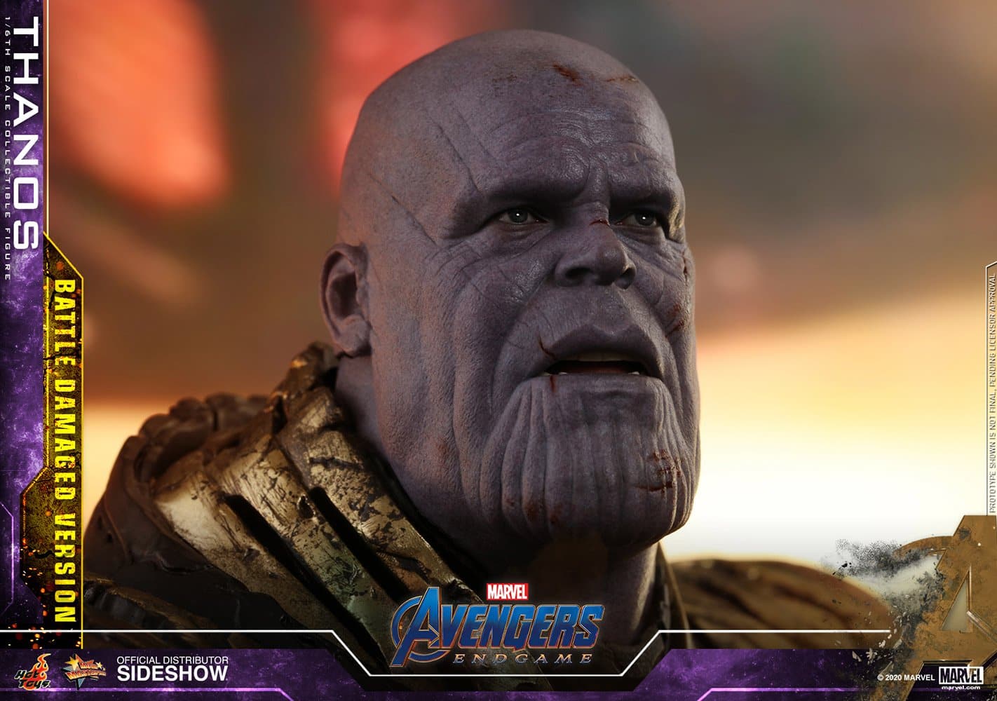 thanos battle damaged version marvel gallery e b d