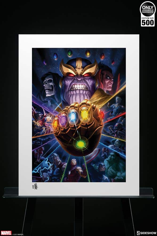 Marvel Infinity Gauntlet and Thanos Art Print