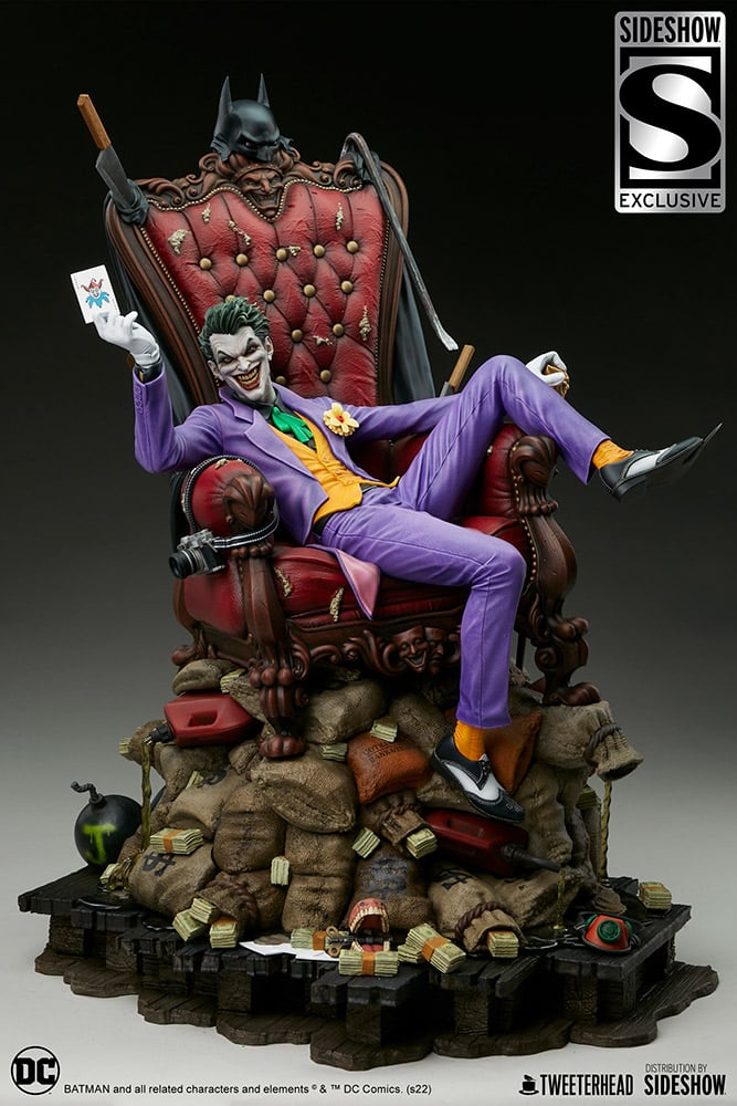 the joker scale maquette tweeterhead dc comics gallery e f f a