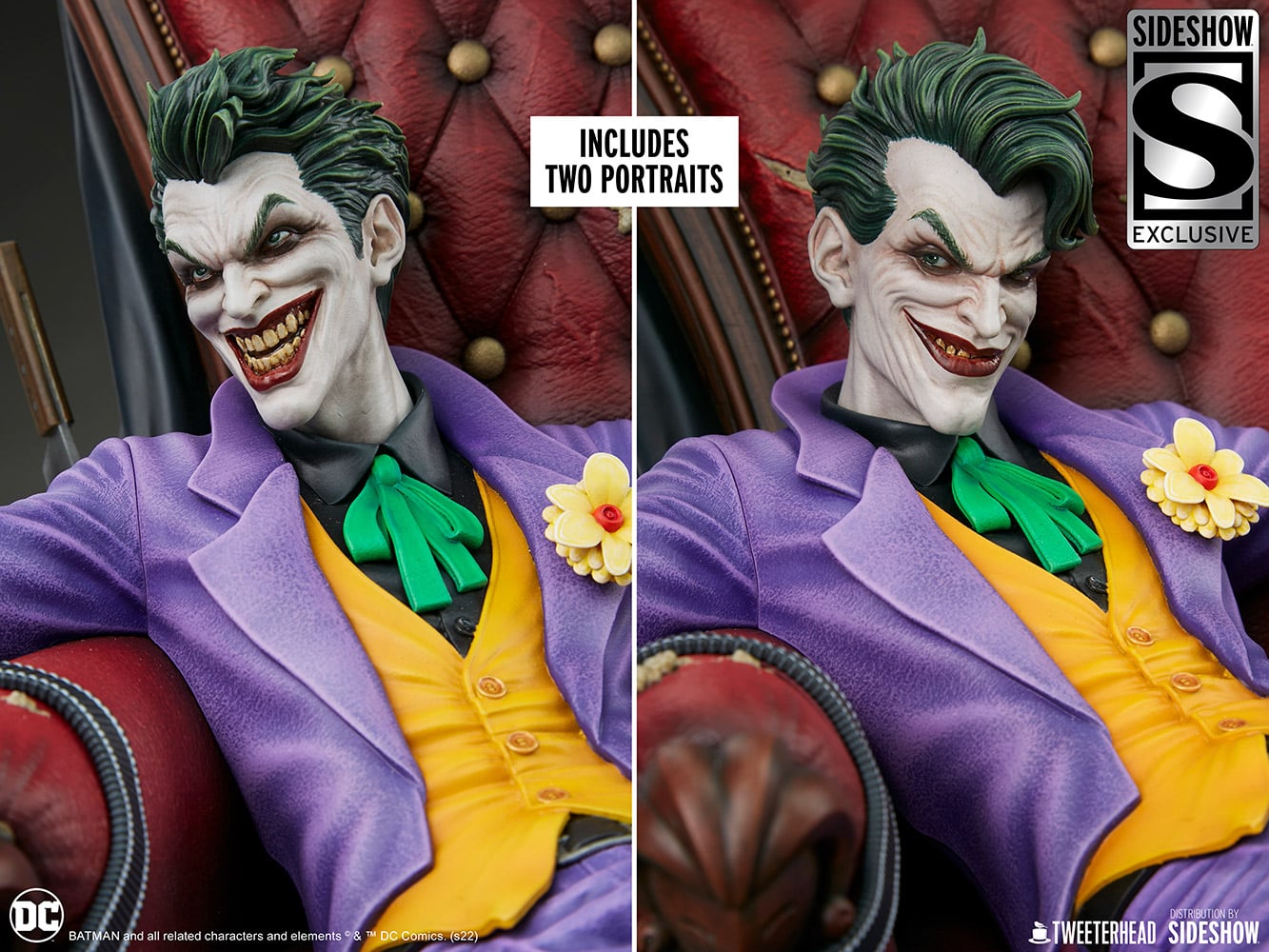 the joker scale maquette tweeterhead dc comics gallery e e
