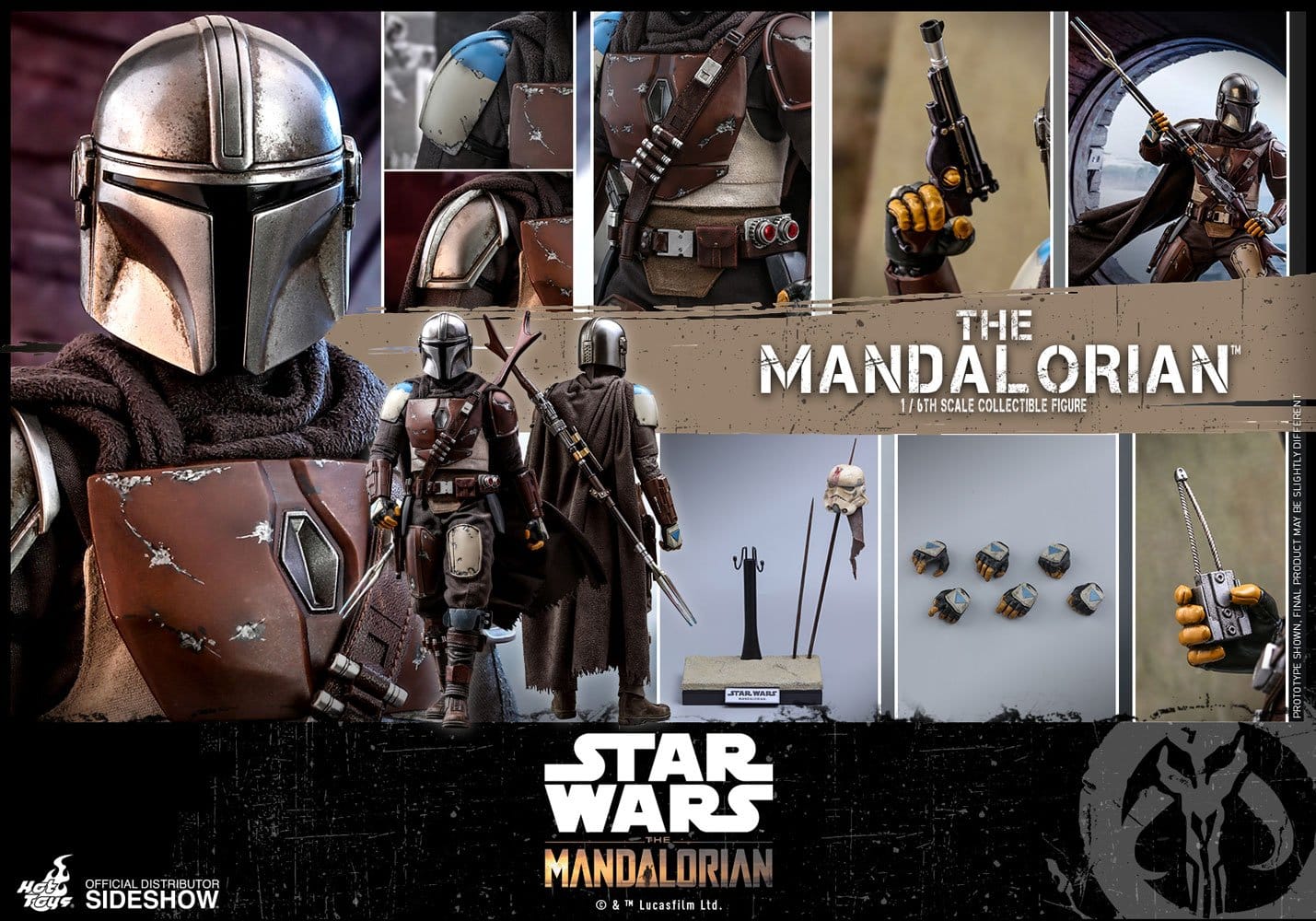 the mandalorian sixth scale figure star wars gallery d e da