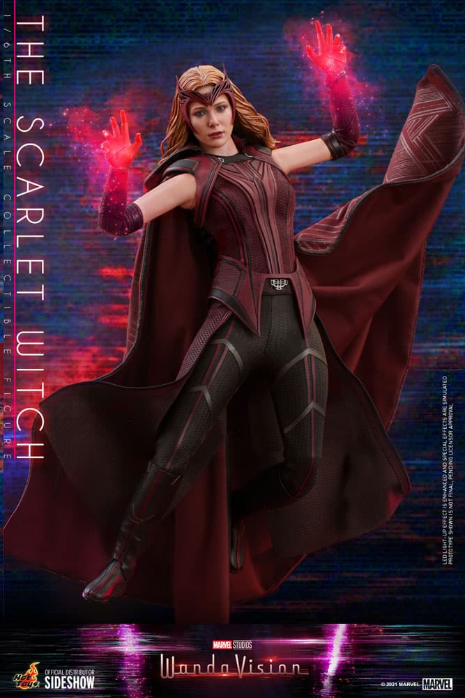 the scarlet witch sixth scale figure by hot toys marvel gallery e d d a