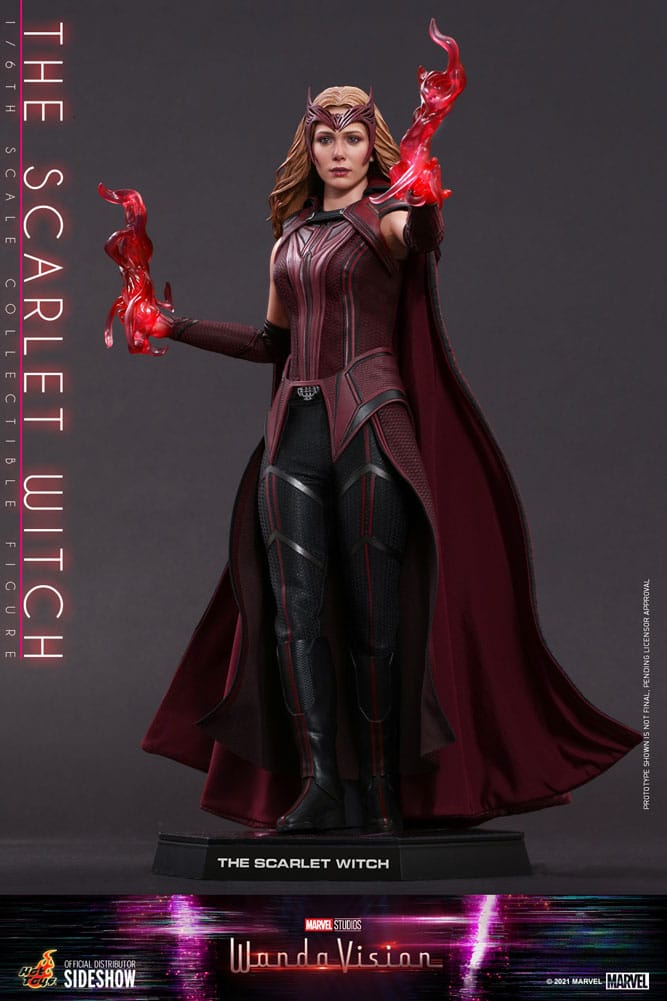 the scarlet witch sixth scale figure by hot toys marvel gallery e ee f