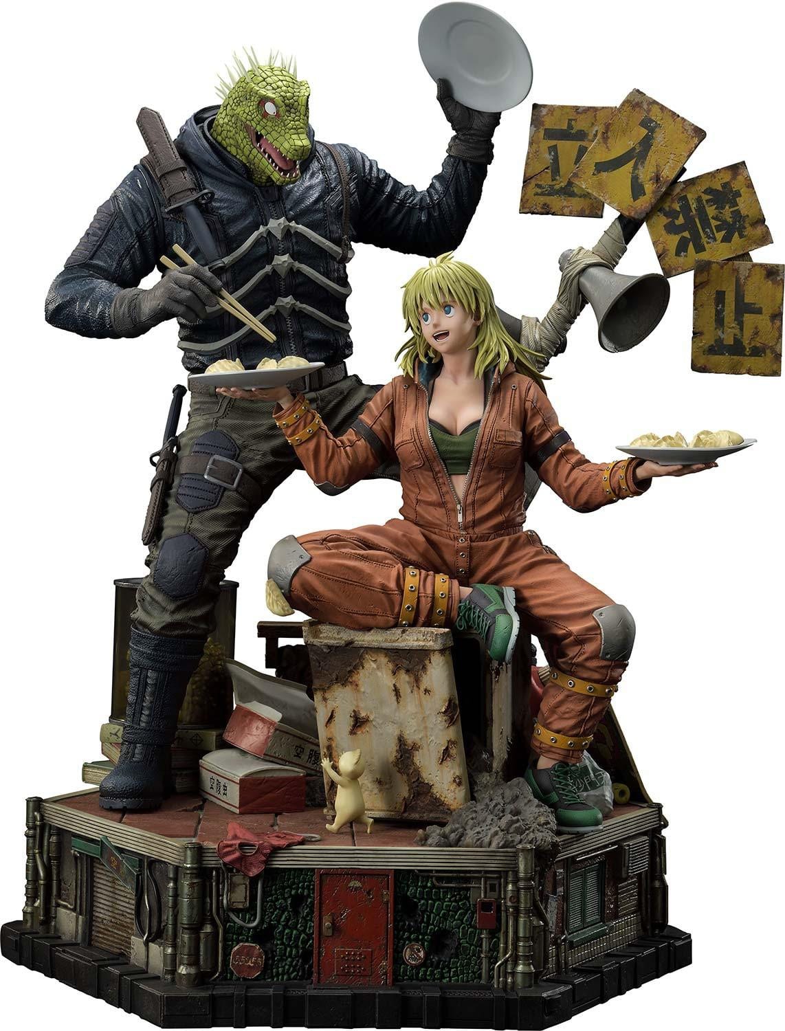 Prime 1 Studio Caiman and Nikaido Statue Diorama DOROHEDORO Limited Collectible